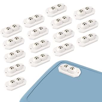 Rotelle Autoadesive 360° - 16 Pezzi Mini Ruote Piroettanti Per Mobili E Contenitori - Foto 12