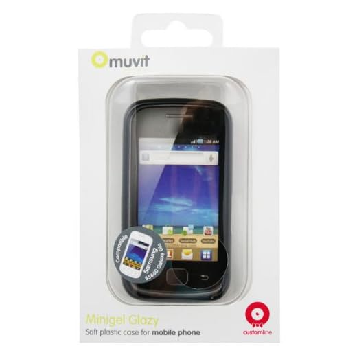 Muvit TPUSGS5660V001 Glansig TPU-plast bakskydd för Samsung Galaxy Gio S5660 svart