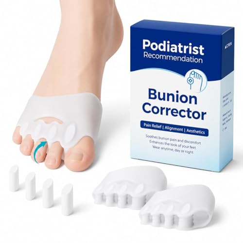Habioer Upgraded Toe Separators & Toe Spacers for Women and Men - Podiatrist Recommended Bunion Corrector Foot Alignment and Pain Relief(1 Pair)