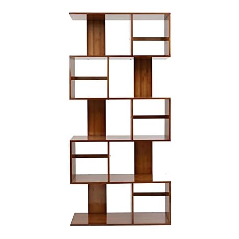ZhaoXH-Floating Shelves Wooden Bookshelf S-shaped Bookshelf Free Standing Shelf Storage Cube Display Stand Cover
