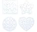 STOBOK 4pcs niños para Colorear Puzzle en Blanco Bricolaje Rompecabezas de Papel Rompecabezas