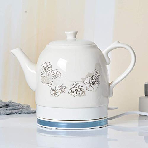 Hervidor eléctrico cerámico inalámbrico 1.5L clásico blanco