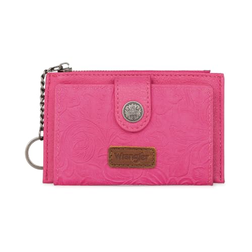 Image of Montana West X Wrangler Small Women'S Wallet Western Keychain Card Holder for Women Slim Minimalist Wallet with Rfid Lining and Smooth Metal Zipper