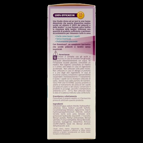 Shampoo Trattamento Paranix 200Ml + Pettine - 4
