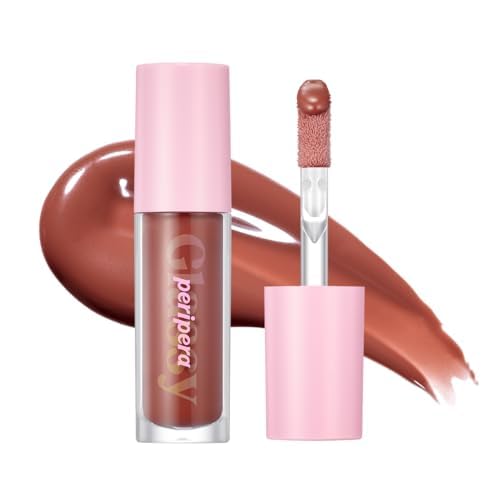 PeriperaInk Glasting Lip Gloss | Non-Sticky, High-Shine, 4XL Wand For Easy Application, Comfortable, Plumping, Fuller-Looking Lips, Moisturizing, Long-Lasting, Vegan (009 GROW ON YOU (NEW))