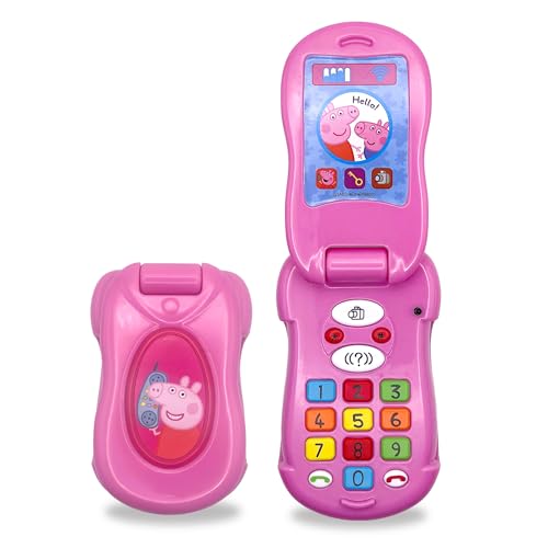 Peppa Pig Flip and Learn Phone - 4 Languages; DK, SE, NO, FI - Toy for Children 1,5+ Years