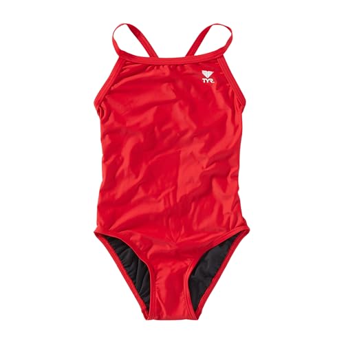 TYR TYReco Solid Color Diamondfit One Piece Girls' Swimsuit - Athletic Training and Competition Swimwear - Resists Chlorine