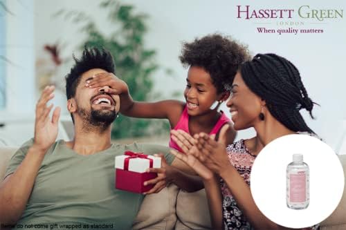 Hassett Green London - Just Rhubarb - Fragrance Oil Reed Diffuser Refill - Larger Size 250ml Bottle