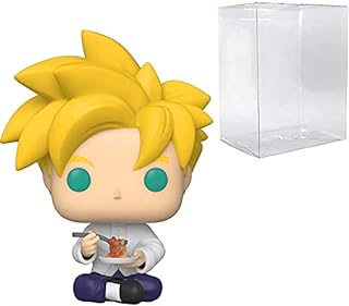 POP Dragon Ball Z - Gohan Noodles Funko Pop! Vinyl Figure (Bundled with Compatible Pop Box Protector Case), 3.75 inches