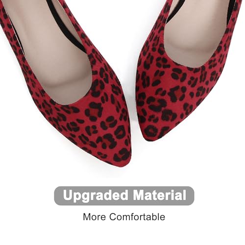 Image of Dear Time Women's Pointed Toe Ballet Flats Simple Casual Office Work Flats Slip-on Comfortable Shoes