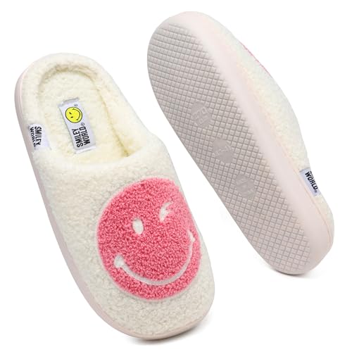 SMILEYWORLD® Chaussons Maison pour Enfants Pantoufles en Peluche d'hiver pour Fille Garcon