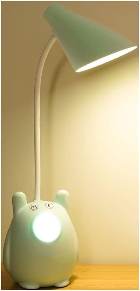 YYDS Desk lamp Abs Eye Protection Desk Lamp Touch Three-Level Dimming Suitable for Student Dormitory (Size: 12.8 * 40.7 * 7 cm) Desk Light (Color : Blue)