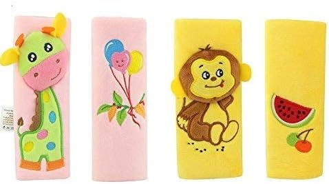 Infant and Baby Car Seat Strap Covers,Stroller Belt Covers,Head Support, Shoulder Pads