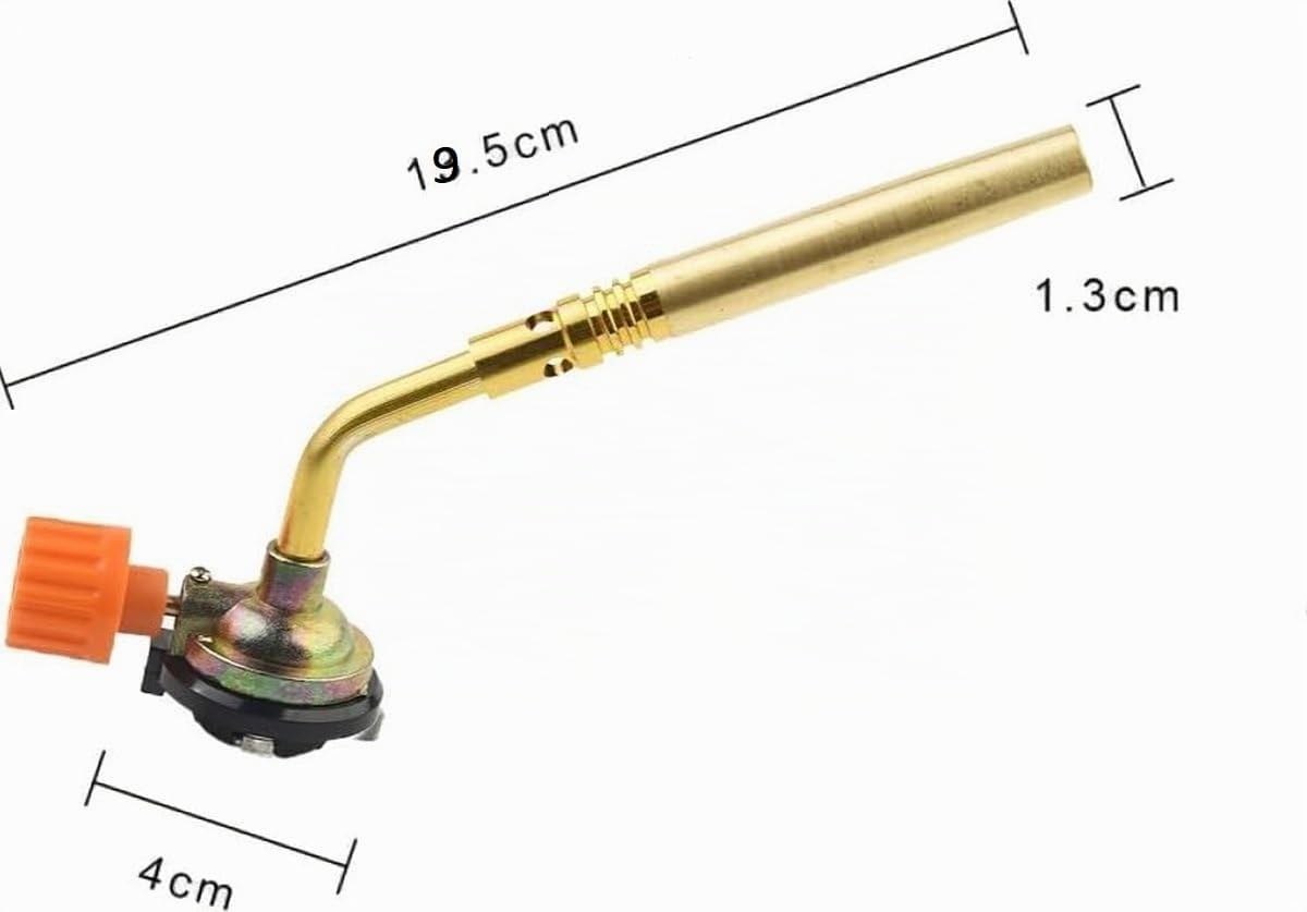 SMHLINE® Quemador de gas incl. 4x cartuchos de gas 227g soplete quemador multiusos quemador Bunsen 1371°C soplete de soldar 1760W dispositivo flameador malas hierbas dispositivo quemador soplete de