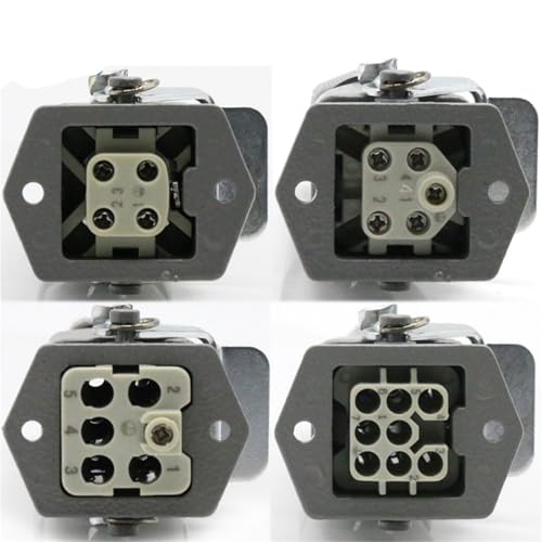 Conector industrial HDC-HA-2, 8 núcleos, 10/16A, 250V miniatura 7