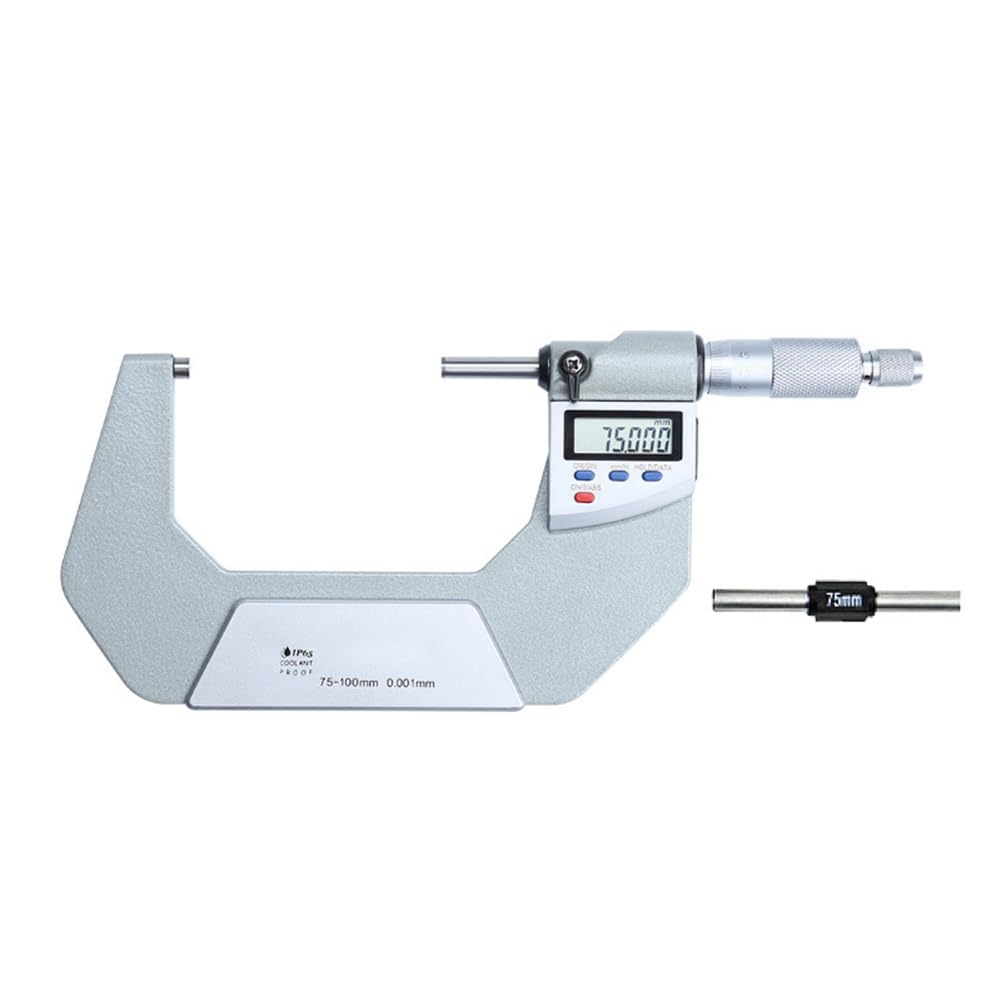 Vjsujehgy Digital Display 0.001mm Micrometer IP65 Waterproof Electronic Digital Caliper Gauge 0-25mm