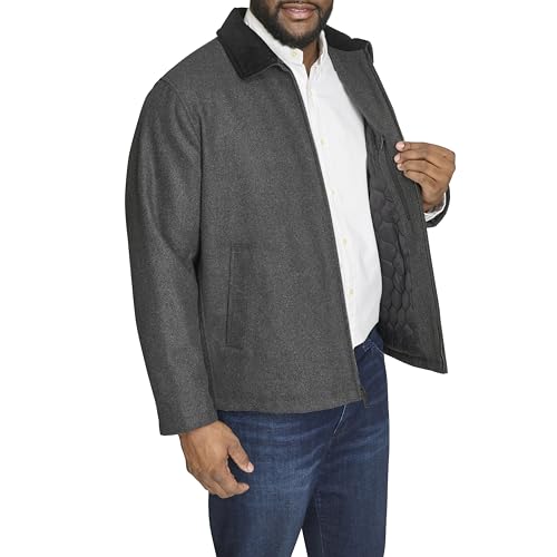 Image of Dockers Men's Wool Blend Quilted Bib Jacket Coat