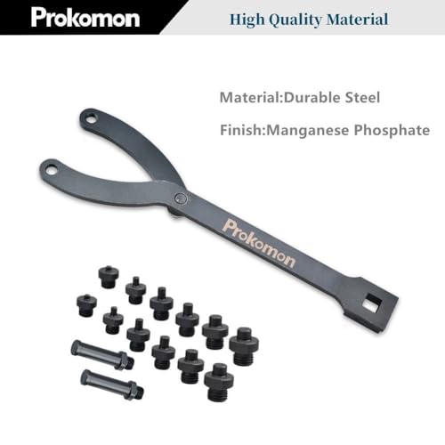 Prokomon Variable Cylinder Spanner Wrench Set; 15Pc Adjustable with Variable Spanner Wrench Pins - Image 3
