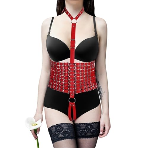 Punk Body Chain Leather Belt for Women Goth BDSM Lingerie Bondage Corset Harness Belt Rave Fashion Accessories3