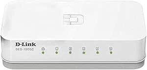 D-Link DES-1005C 5-Port 10/100 Mbps Unmanaged Switch, white: Buy Online ...