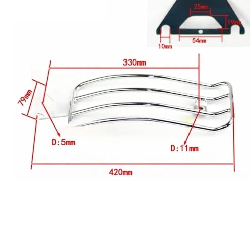 Accessoires moto porte-bagages en acier robuste pour customisation - 7