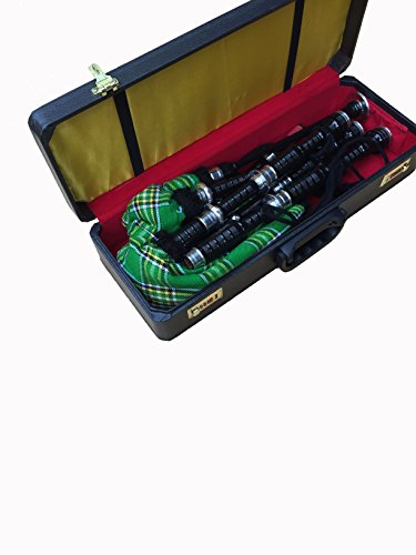 Bagpipe, Scottish Highland Bagpipe For Beginners Adult – Nickel Silver Mounts – Practice Chanter comes with complete accessories