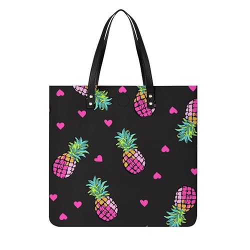 Sac shopper ananas roses grand tote bag femme pour ne plus manquer de place en voyage