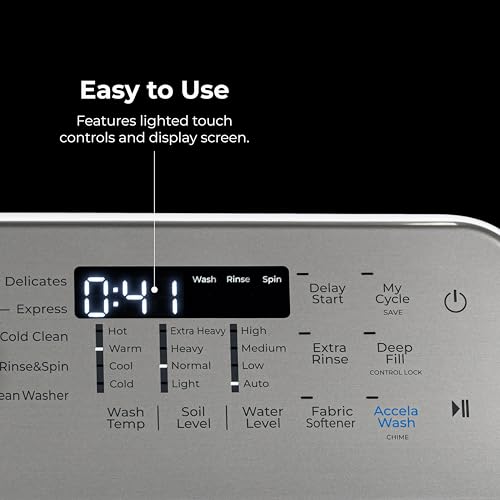 Kenmore 4.4 cu. ft. Top Load Washer with Triple Action Agitator for Tough Dirt & Stains-Reduce Laundry Time with Accela and Express Wash-LED, White