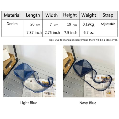 Bolso pequeño de mezclilla crossbody para mujer y niñas miniatura 4