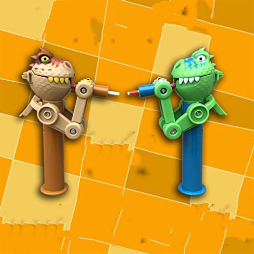 Toyvian Robô de pirulito em formato de dinossauro, suporte de pirulito pop-ups, capa pirulito suport
