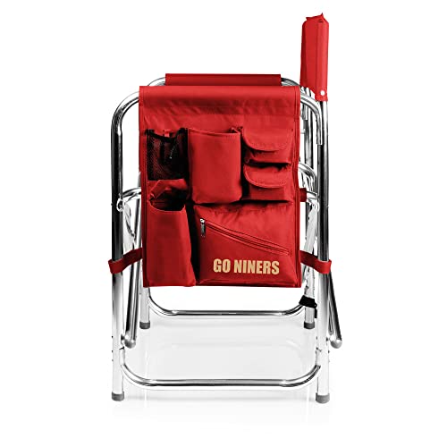 Image of Picnic TIME NFL Unisex-Adult NFL Sports Chair with Side Table, Beach Chair, Camp Chair for Adults