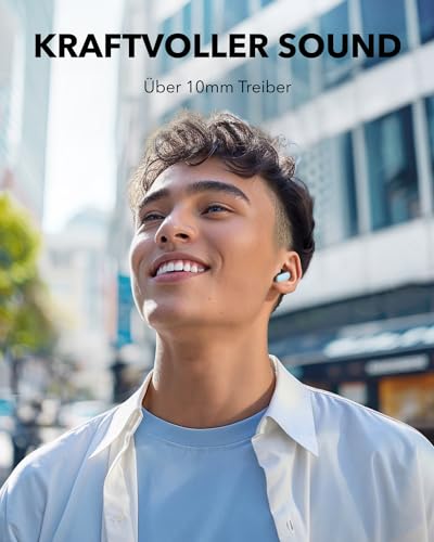 soundcore P30i by Anker Noise Cancelling Earbuds, smarte Geräuschunterdrückung, kraftvolle Bässe, 45h Spielzeit, 2-in-1 Case und Handyständer, IP54, kabellose Kopfhörer, Bluetooth 5.4, App Steuerung 4