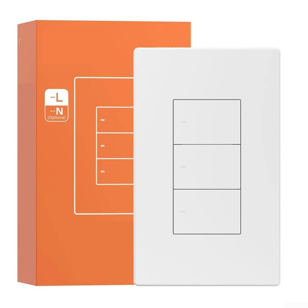 für Smart WLAN Schalter für zigbee 2 Wege Touch Lichtschalter für Smart Life für tuya App Steuerung mit Timer Funktion 120mm(3-Gang)