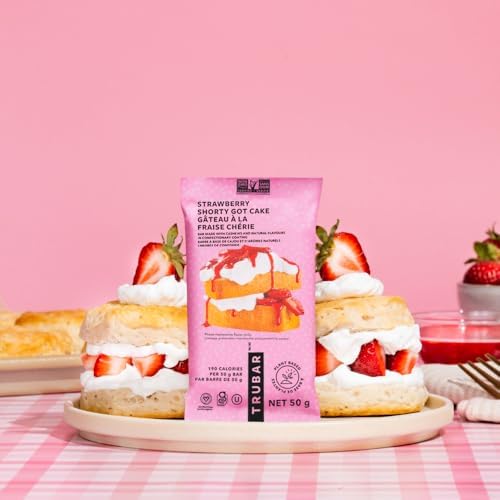 TRUBAR Vegan Protein Bar Variety Pack, Strawberry Shorty Got Cake & Whipped for Key Lime, Gluten Free, Plant Based Protein, Dairy Free, Non GMO, Soy Free, No Sugar Alcohols, 12G Protein, High Fiber, On the Go Snack Bars, 16 CT — view 3