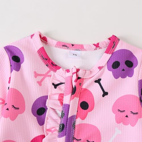 Halloween Newborn Baby Girl Clothes Infant Pumpkin Long Sleeve Romper Jumpsuit Halloween Outfits4