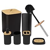 DIVCHI 6-teiliges Badezimmer-Zubehör-Set, luxuriöses Zubehör-Set, Badezimmer-Mülleimer und...