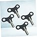 Mikikit 4Pcs Clock Winding Key for Clocks Durable Metal Repair Tool for Clock DIY Easy to Use and Remove Fits All Clock Models for Clock Maintenance