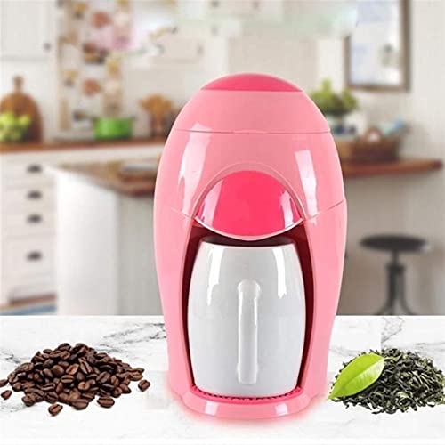 XFZJCHAP Pink Coffee Machine Small Drip Tea Maker Household Electric Portable Multi-Function Brewing Coffee Maker