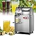 Spremiagrumi a masticazione lenta, 370 W, spremiagrumi per canna da zucchero, con vassoio per mangime per frutta e succo di canna da zucchero, ideale per negozi di frutta e bevande immagine
