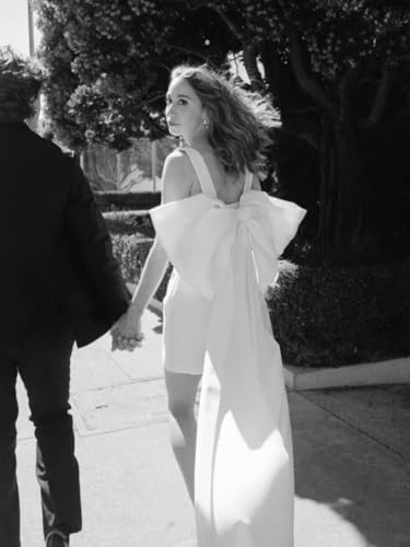 Bridal Removable Bow Wedding Dress Elegant Accessories Separate Double Knot Belt for Bride3