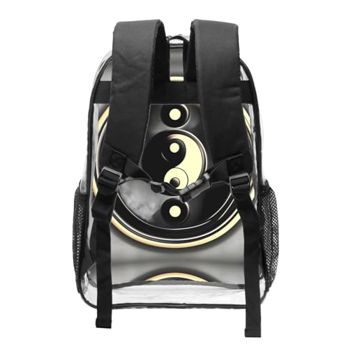 Sac à dos transparent noir avec poches pour simplifier vos trajets - 2