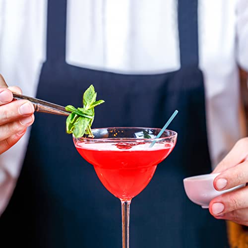 300 Neon Mini Bar Cocktail Straws - Coffee Drink Stirrers, Short Plastic Straws
