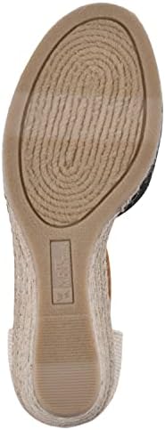 WHITE MOUNTAIN Women's Mamba Espadrille Wedge Sandal, Black/Fabric, 7.5 M | Image 6
