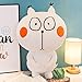 LEIhhdy 30-60 cm Mignon Chat en Peluche poupée Dormir Petit Oreiller poupée Enfant marionnette Cadeau d'anniversaire Fille 30 cm Blanc