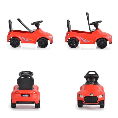 Moni Kinder Rutschauto Victory 321, Musikfunktion, Staufach unter dem Sitz, Farbe:rot – Bild 7