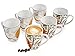 Sänger Kaffeebecher Taimali 6 teiliges Becher-Set für 6 Personen aus Steingut, Trinkbecher 350ml, erweiterbar, Alltag, besonderes Dinner, Outdoor, Tassen-Set Illustrationen