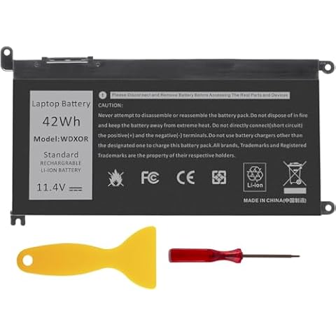 WDX0R 42WH Laptop Battery Replacement for Dell Cover