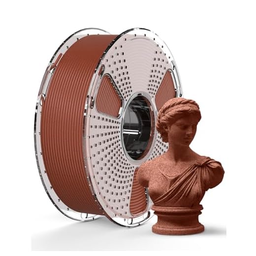 SUNLU High Speed Marble PLA Filament, 600mm/s High Speed PLA 3D Printer Filament, Natural Marble-Like Texture, Smooth Printing, 1kg (Brick Red)