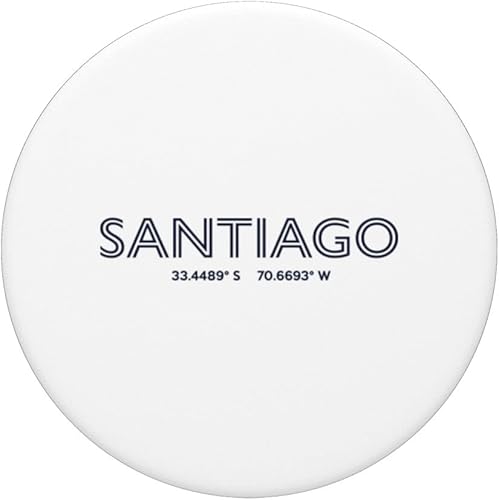 Miniatura 3 de Chile City Coordinates - Santiago PopSockets Swappable PopGrip