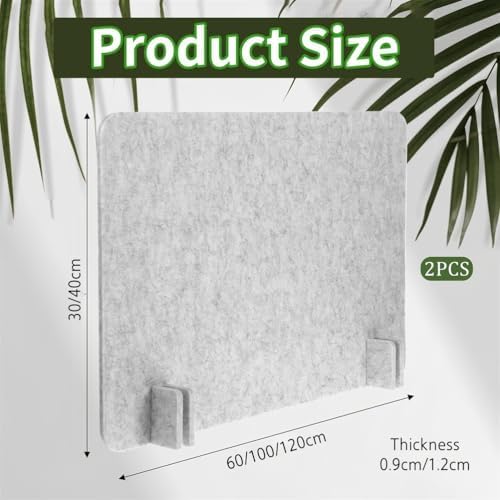 Freestanding Desk Divider Partition - Privacy Screen for Office, Home & School - Noise Reduction, Personal Space, Workstation Divider, Adjustable Design